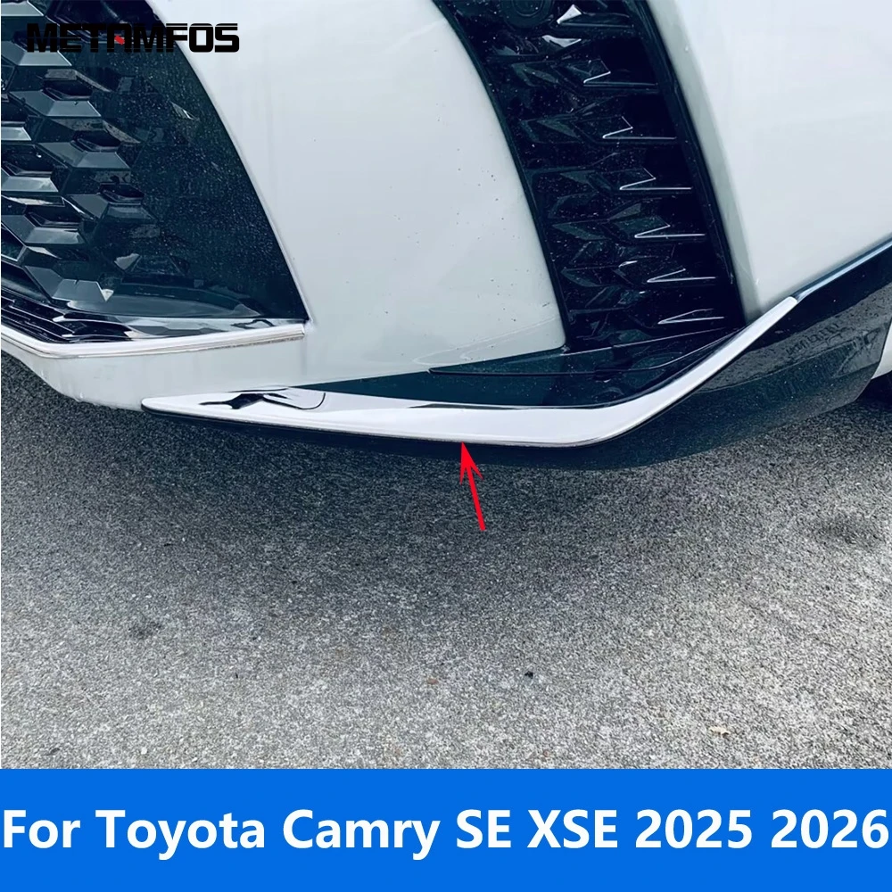 

For Toyota Camry SE XSE 2025 2026 Chrome Front Grille Racing Grill Trim Front Corner Bumper Guard Trim Accessories Car Styling