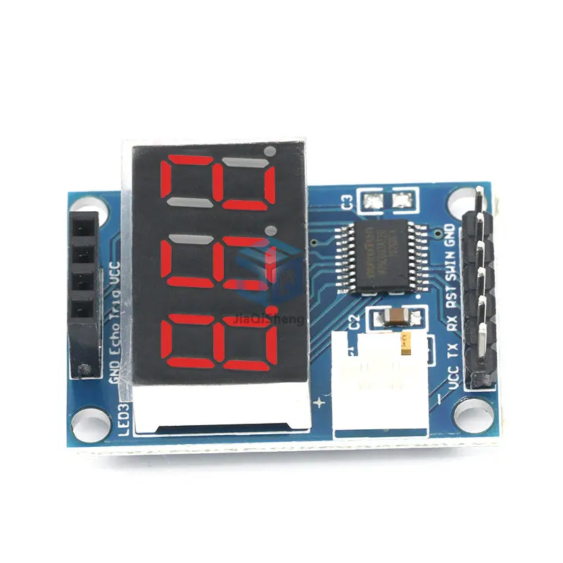 Ultrasonik mesafe ölçüm kontrol panosu telemetre dijital ekran için HC-SR04 8 bit MCU Diy elektronik PCB kartı modülü