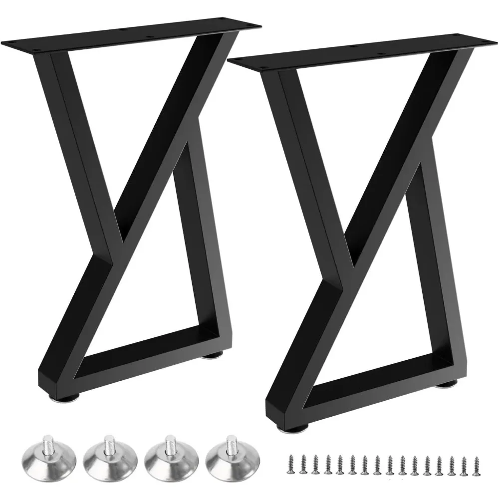 

Yidi Table Legs 16 Inches, Triangle Type Glossy Bench Legs Set of 2 DIY Coffee Table Legs, Heavy Duty Furniture Legs Black 15.7"