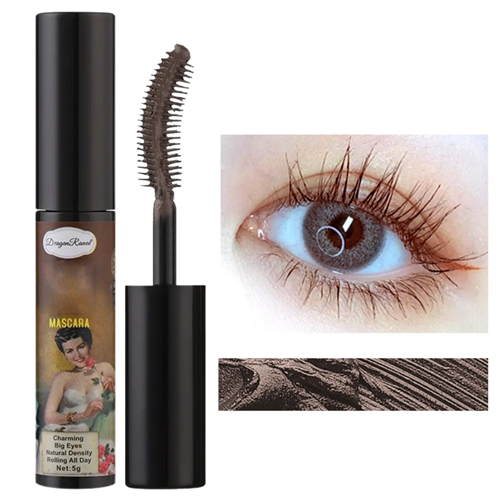 Farbige Mascara flüssige Wimpern Mascara wasserdichte wisch feste langlebige Mascara für größere Augen und buntes Augen Make-up