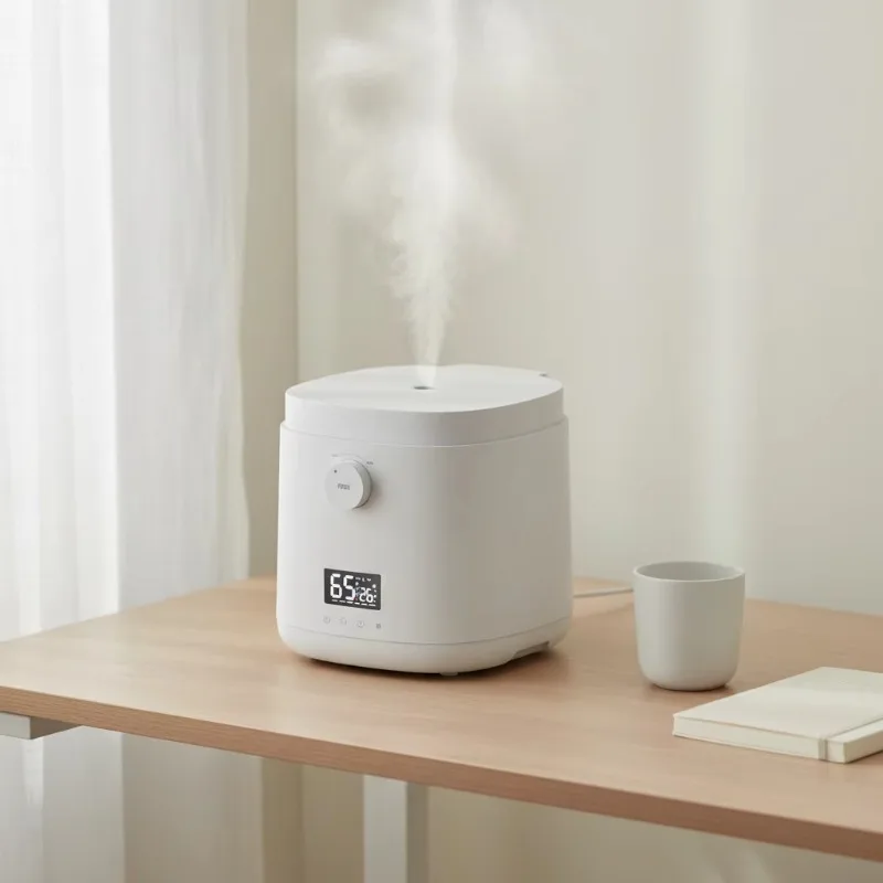 New Electric 6L Warm Mist 304 Stainless Steel Water Tank Smart Heated Air Humidifier with Remote Control and Disinfection