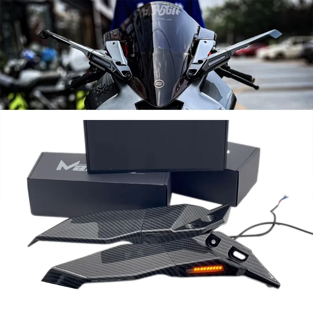 

NEW For CFMOTO 450 SR 450SR Motorcycle Wind Wing Side Rearview Mirror With Turn Signal Lamp motorcycle mirror accesorios