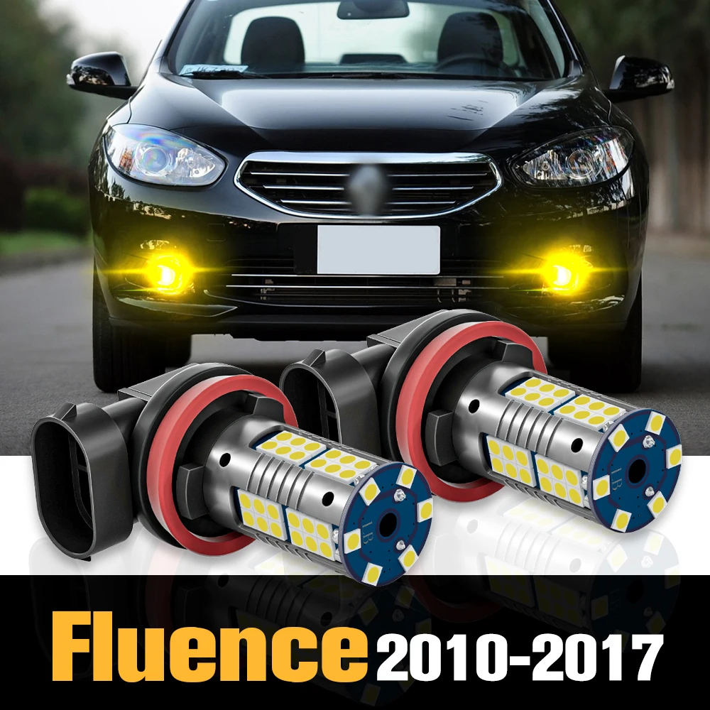 

2pcs Canbus LED Fog Light Lamp Accessories For Renault Fluence 2010-2017 2011 2012 2013 2014 2015 2016