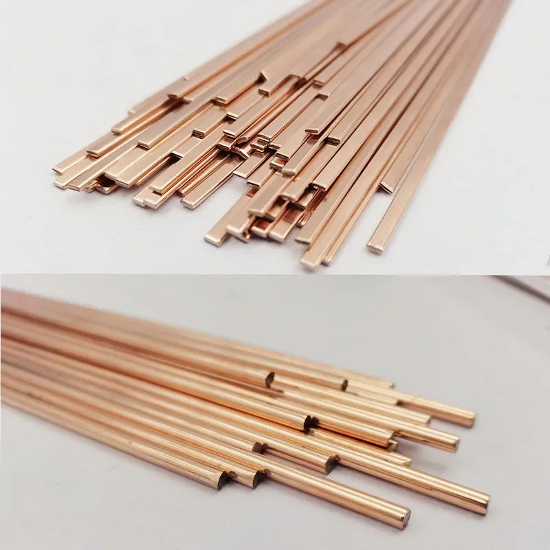 Phosphorus Copper Electrode Welding Rod Brass Welding Wire Bronze Electrode Soldering Rod No Need Solder Powder 2.5mm*25cm