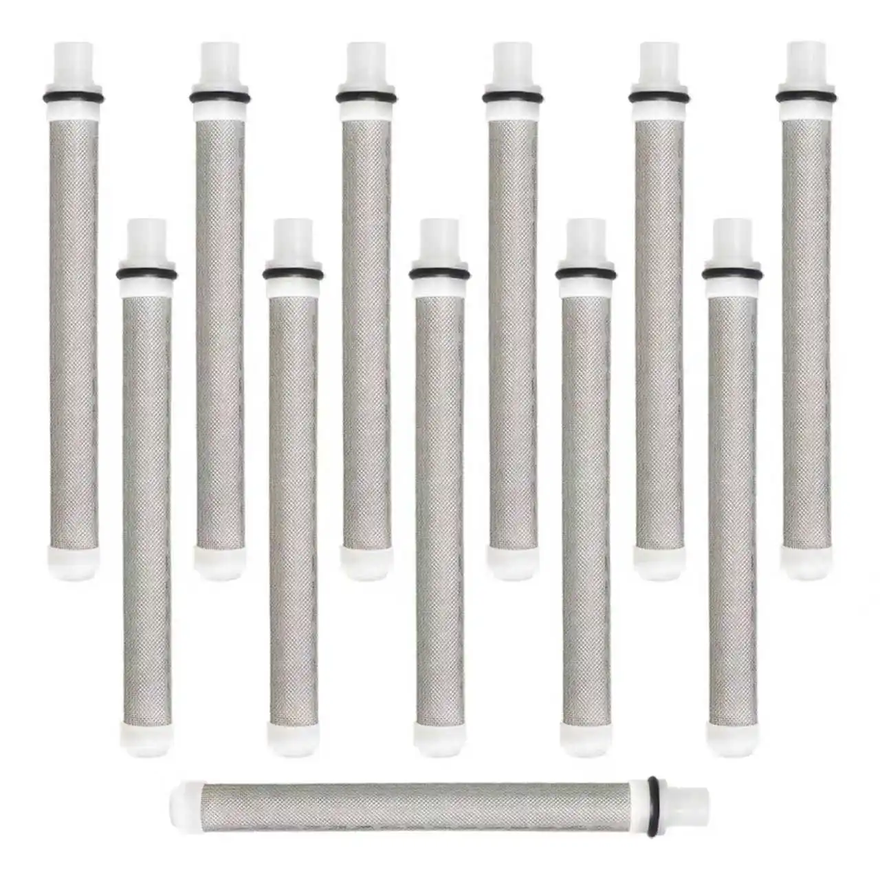 12 Pack Airless Spray Gun Filter 60 Mesh Replacement High Pressure Spraying Accessories Push on Type