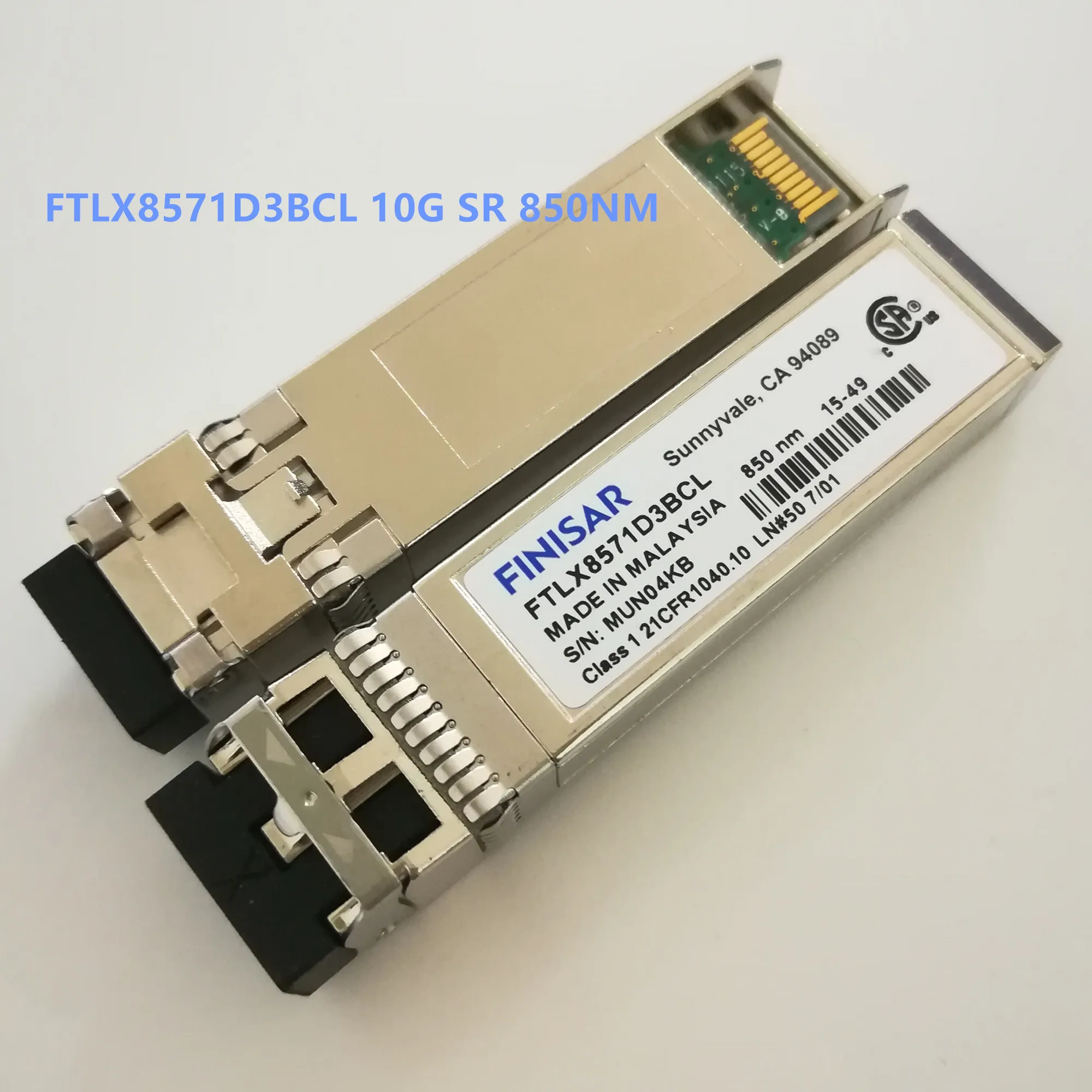 

1PCS Finisar Module 10G SFP 850NM Optical Fiber FTLX8571D3BCL FTLX8571D3BNL-E5 FTLX8571D3BCL-EM FTLX8574D3BCL FTLX8574D3BNL-E5