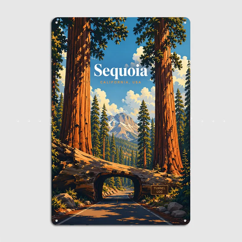 Sequoia National Park Metal Custom Sign Living Room Wall Indoor Decor Room Decoration Bedroom Posters Home Decor