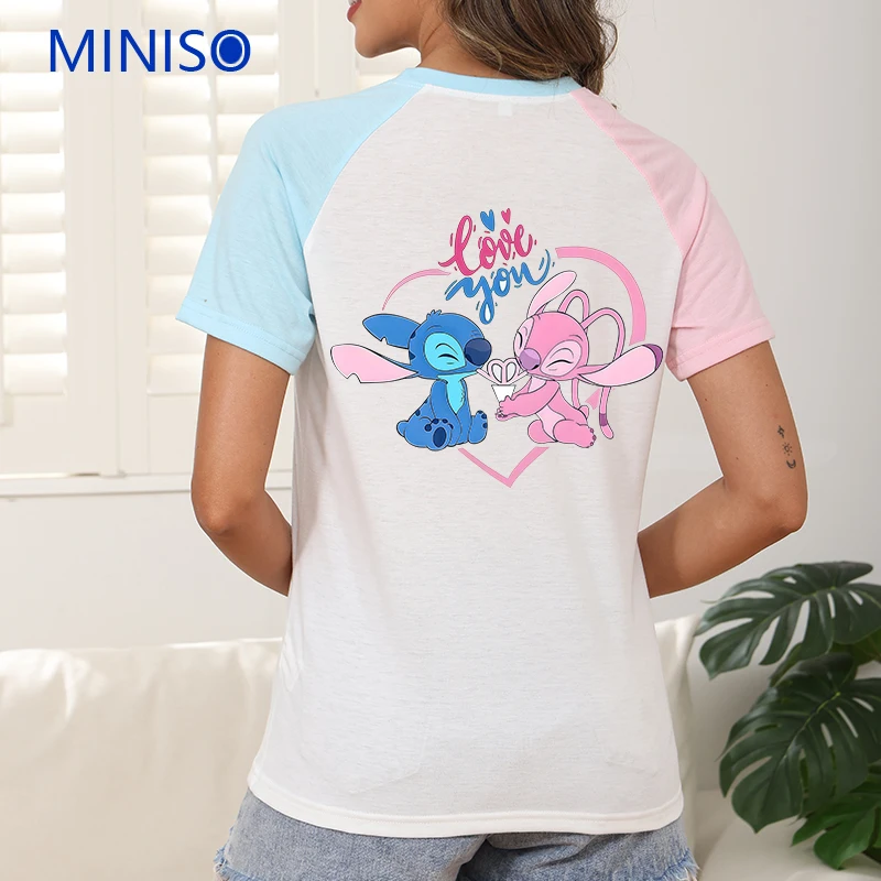 

Fashion Clothes Women Short Sleeve Top Printing Disney Mickey Mouse Cartoon T-Shirt Y2k Graphic Streetwear Tees Female Clothing