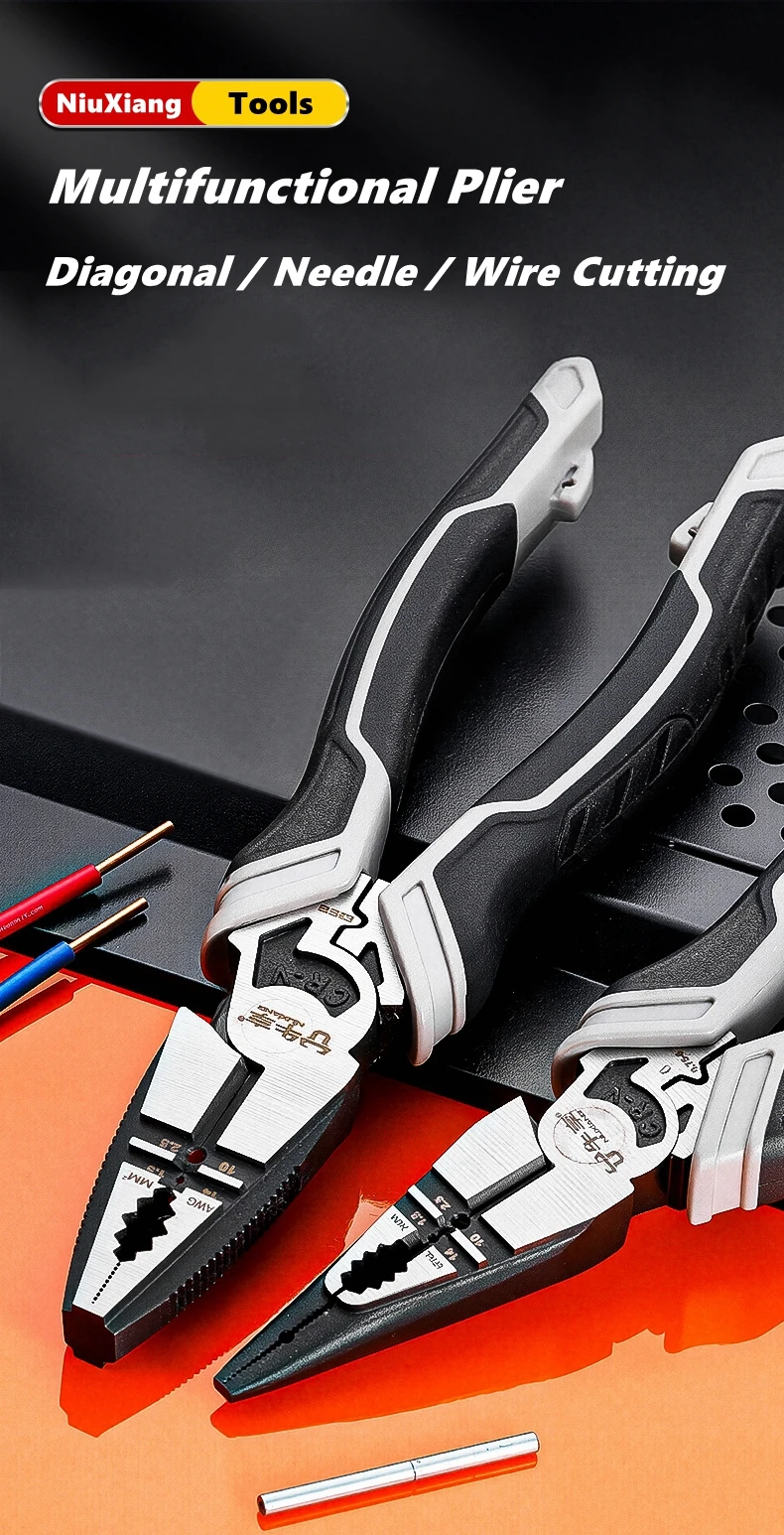 

Multifunctional Universal Diagonal Pliers Needle Nose Pliers Hardware Tools Universal Wire Cutters Electrician