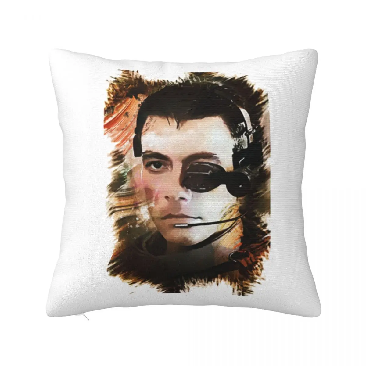 Universal Soldier Jean Claude Van Damme Square Pillowcase Pillow Cover Cushion Zip Decorative Throw Pillow for Home Bedroom