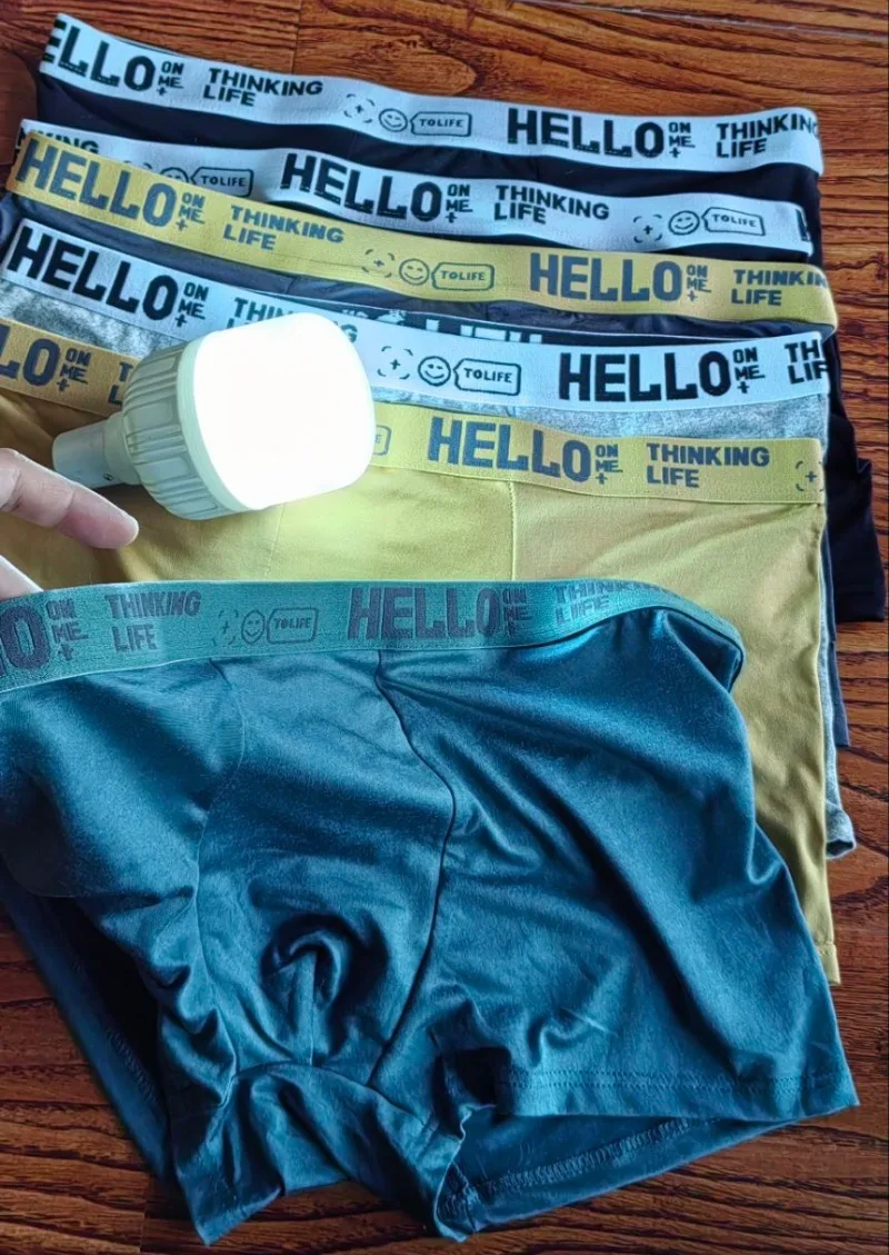 6-teiliges Set Herren-Unterwäsche Baumwoll-Unterhosen Reine Baumwolle Männer-Slips Atmungsaktive Boxershorts Komfortabel Weich Übergröße – Detail 18