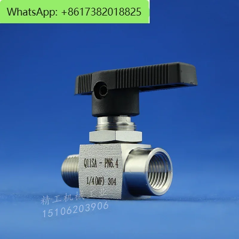 

2 points 304 ball valve imitation American style inner and outer thread straight through panel valve through plate switch