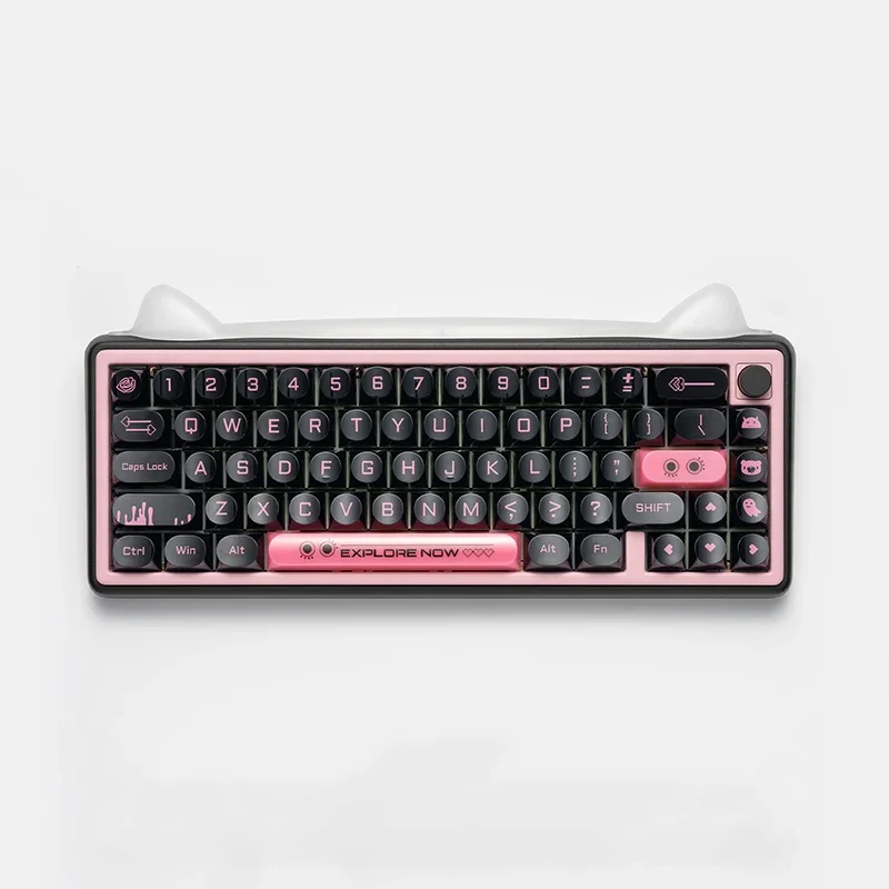 

Wholesale 65% Gasket Mechanical Mechanical Keyboard with Knob and RGB Backlight