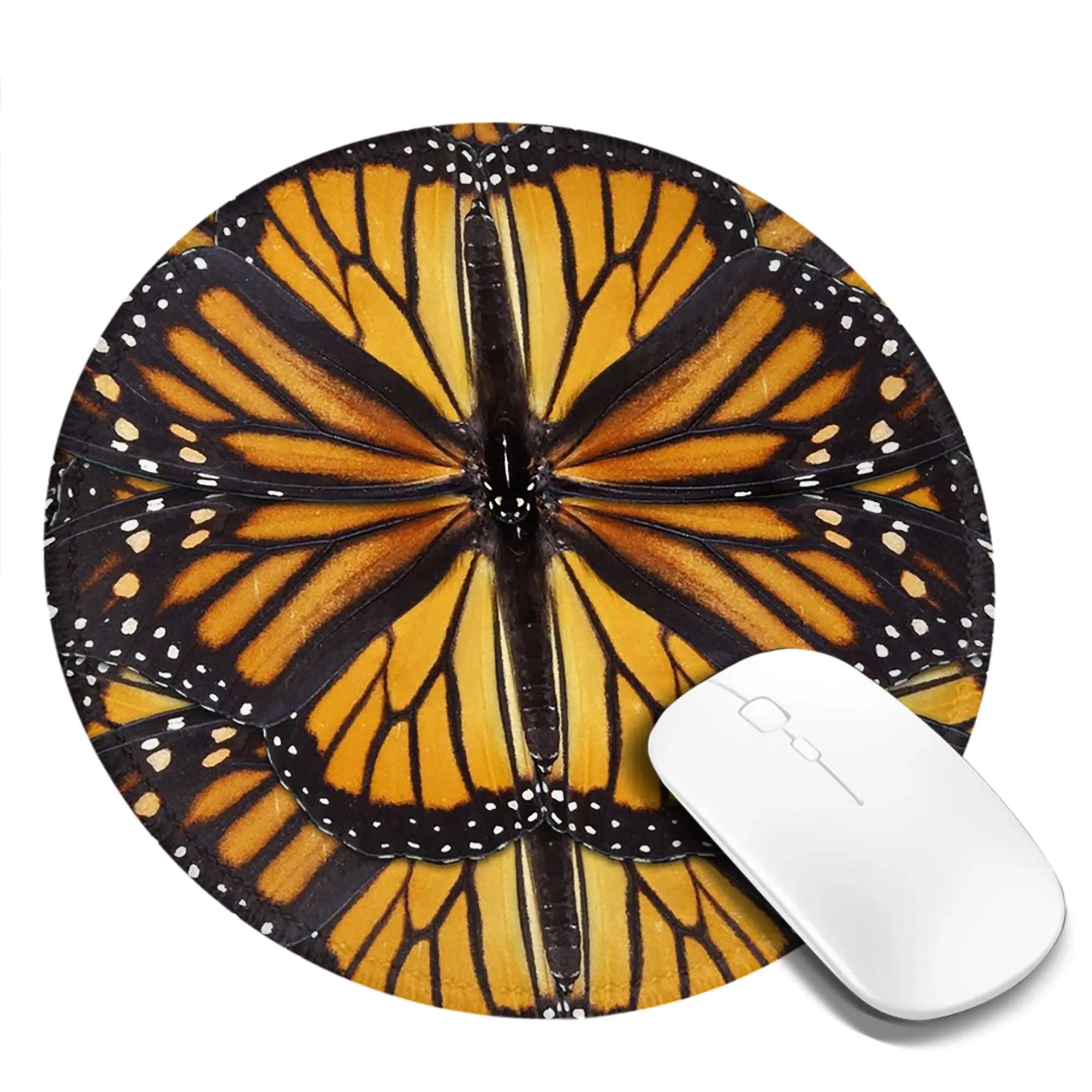 Monarch butterfly Wing Orange Wings and Golden Mouse Pad Computer Keyboard Mouse Mat Gamer PC Laptop Desk Mat Office Table Mats