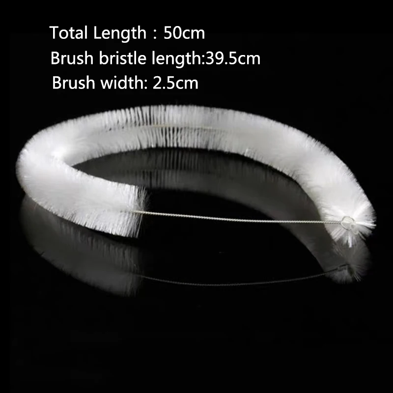 Aquarium Tube Pipe Cleaning Brush Stainless Steel Water Filter Air Tube Flexible Hose Aquarium Accessories Long Bristle Brush