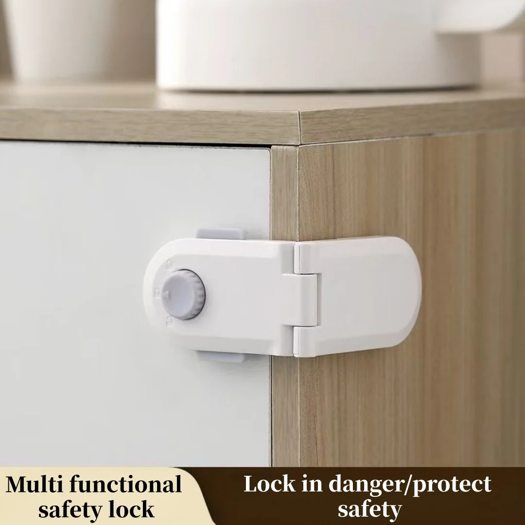 Multi functional safety lock, child and baby safety lock, used for anti pinch protection of cabinets, drawers and refrigerators