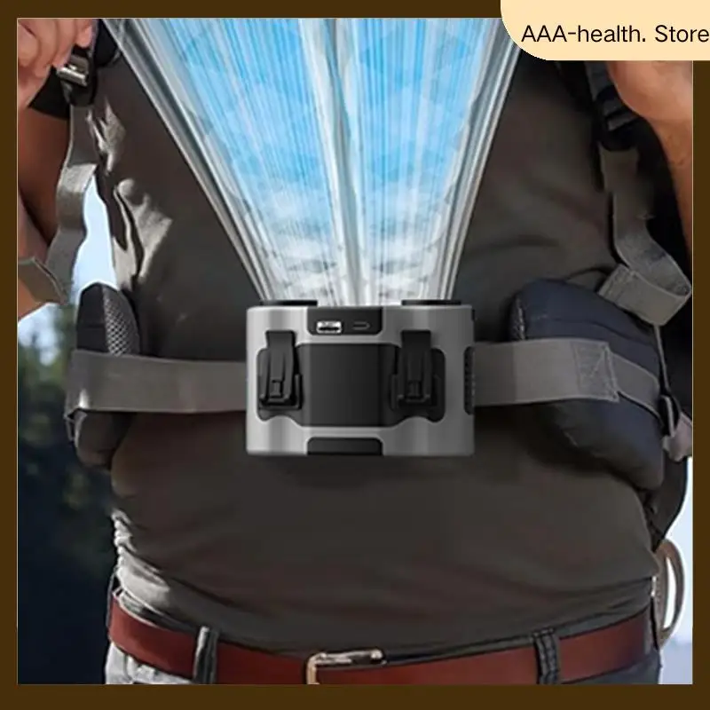 

Waist-Mounted Fan Long Battery Life Outdoor Camping Fan Large Construction Site Portable Waist-Mounted Fan Small Fan-AA74