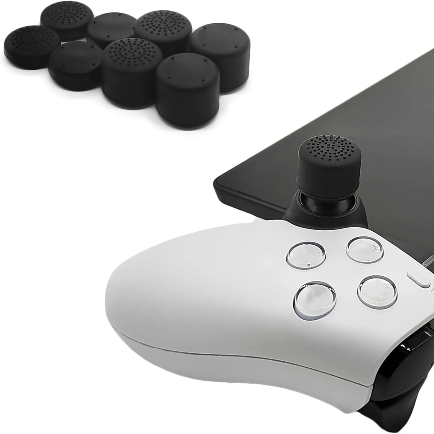 

for Portal Rocker Cap 8pcs Tall and Short Silicone Protective Rocker Caps Black Game Accessories