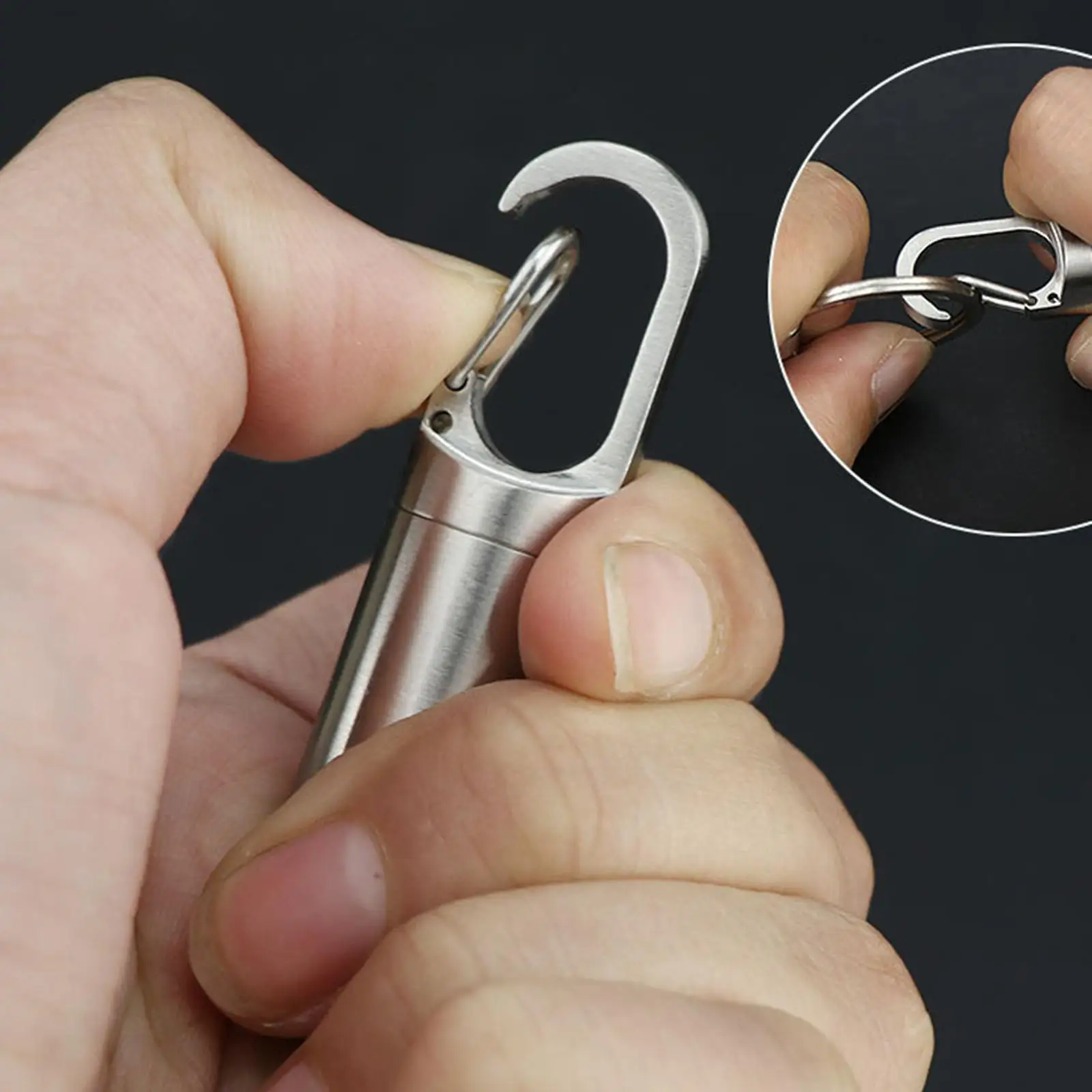 Sealed Pill Box Portable Keychain Waterproof -Pill Holder for Purse Outdoor