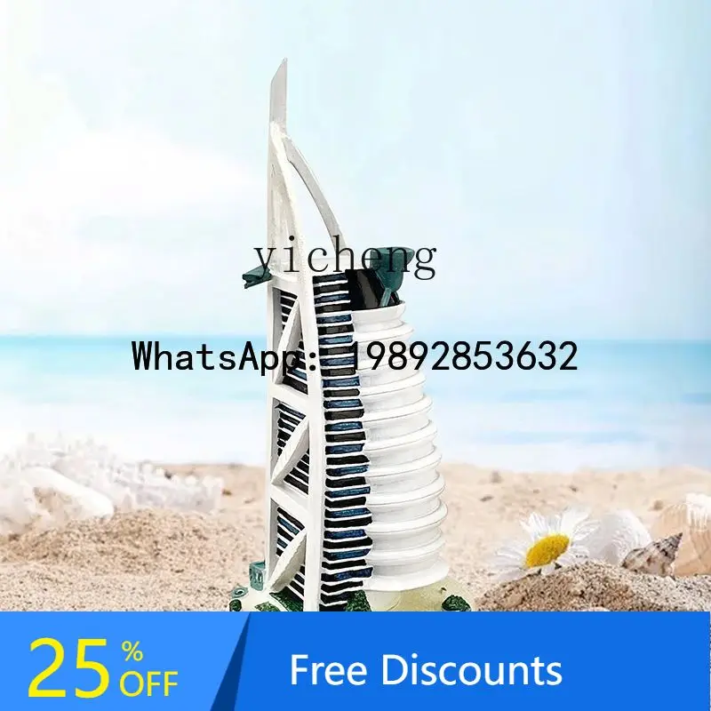 

X13D hand-carved resin craft architectural model creative gift ornament living room decoration