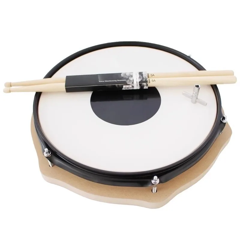 12 Inch Silent Drum Kit Beginner's Entry-level Mute Drum Set Children Adults 1 Pad Drums Home Practice Silent Percussion Board