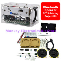 White DIY Bluetooth Speaker Electronic Kit DIY Soldering Project Electronics Kit Teaching Practice Bluetooth Stereo Speaker Kit