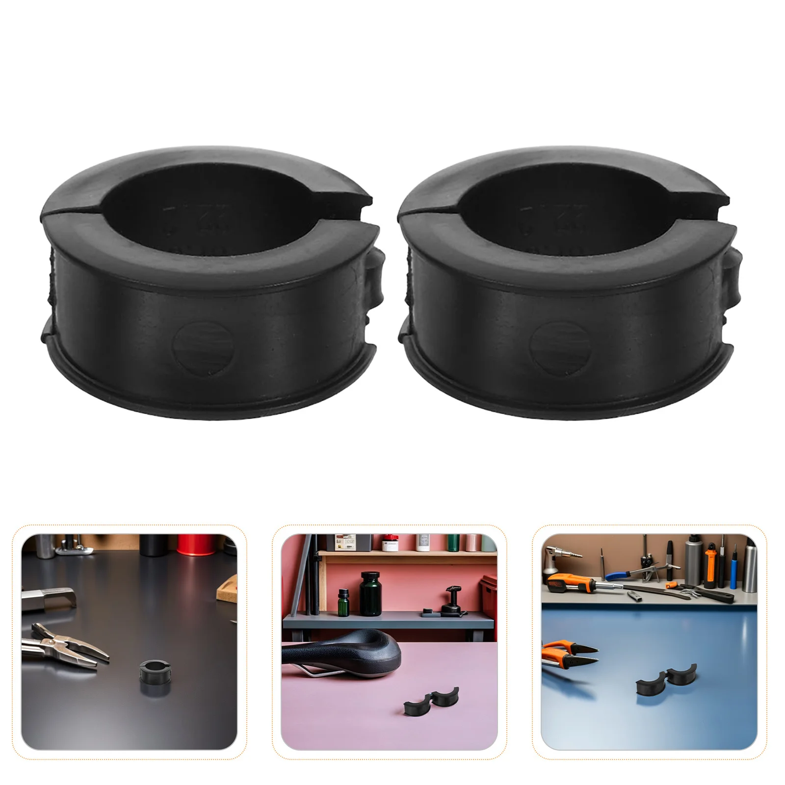 

10pcs Bicycle Accessories 22.2-31.8Mm Rubber Gasket Handlebar Shim Kit Non-Marring Anti-Slip For Mountain Road Bike Cycling