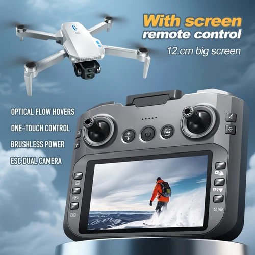 Imagen 2 del producto 2026 nuevo E88 pantalla grande Drones plegables GPS 8K HD Cámara Dual Motor sin escobillas evitación de obstáculos RC Quadcopter para juguetes regalos