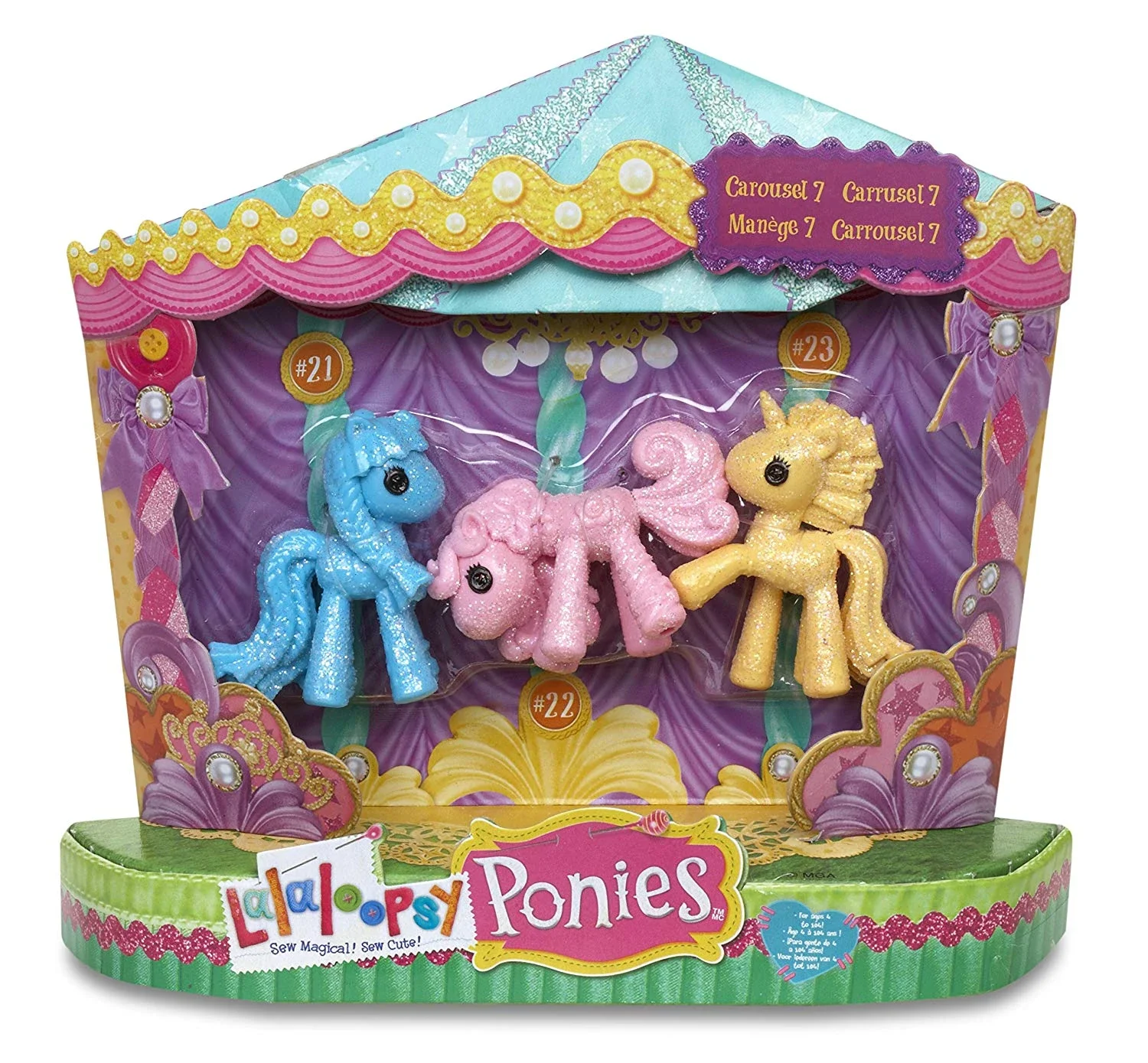 

Lalaloopsy Pony Mini Figure 3Pack 21,22,23 Carousel7