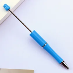 20pcs Creative Plastic Beaded Ballpoint Pen Beadable Pens Gradient Pens for Writing Back To School Stationary School Supplies