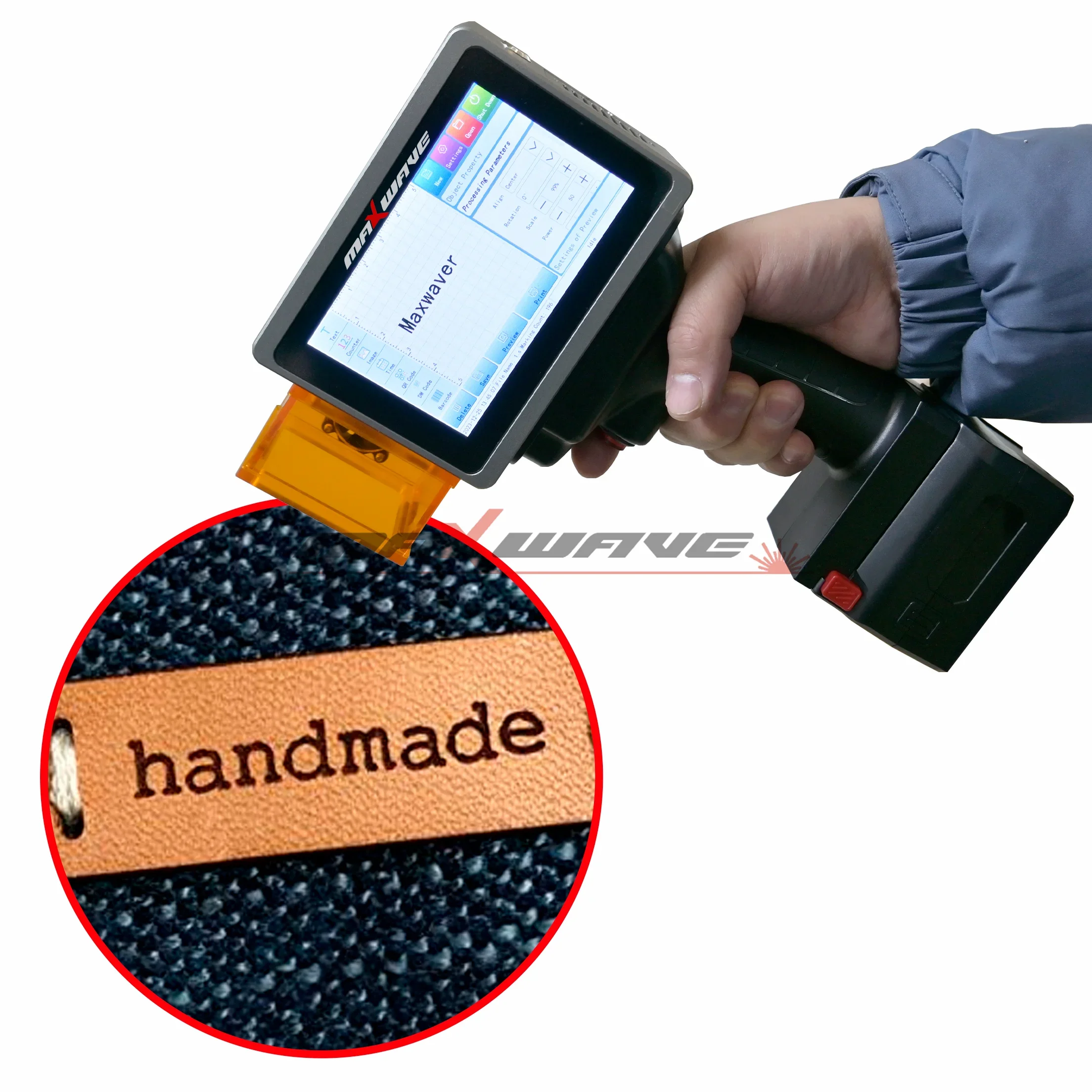 Portable Laser Marking Etching Carving Engraving Machine Handheld Mini Engraver for Wood/Bamboo/Acrylic/Leather/Metal/hard PVC
