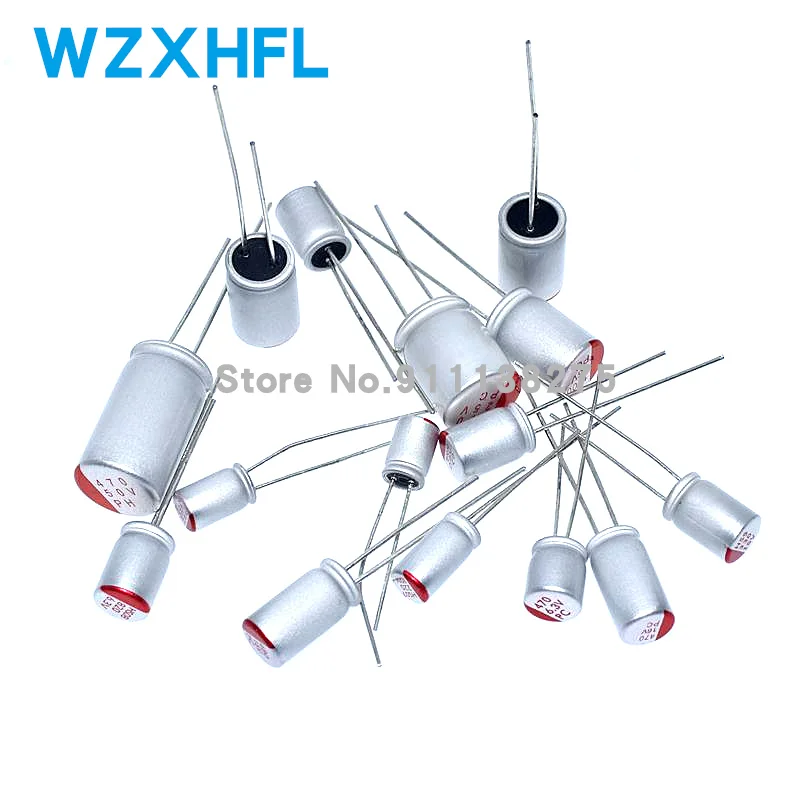 10Pcs DIP Solid Electrolytic Capacitor 16V 100UF 150UF 220UF 270UF 330UF 470UF 560UF 680UF 820UF 1000UF 1500UF 2200UF