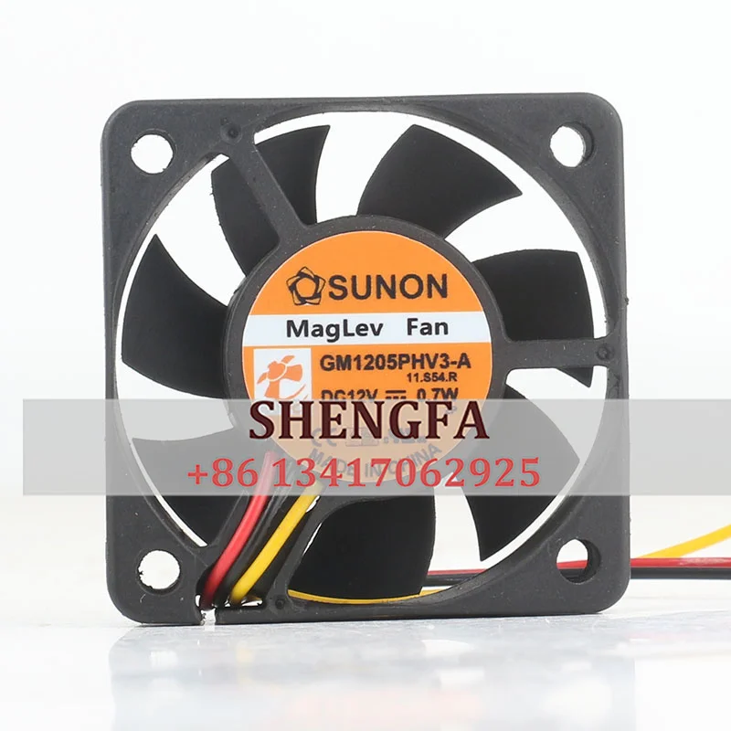 

SUNON 5015 DC12v 0,7 W GM1205PHV3-A 5CM 50x50x15 Магнитный бесшумный охлаждающий вентилятор