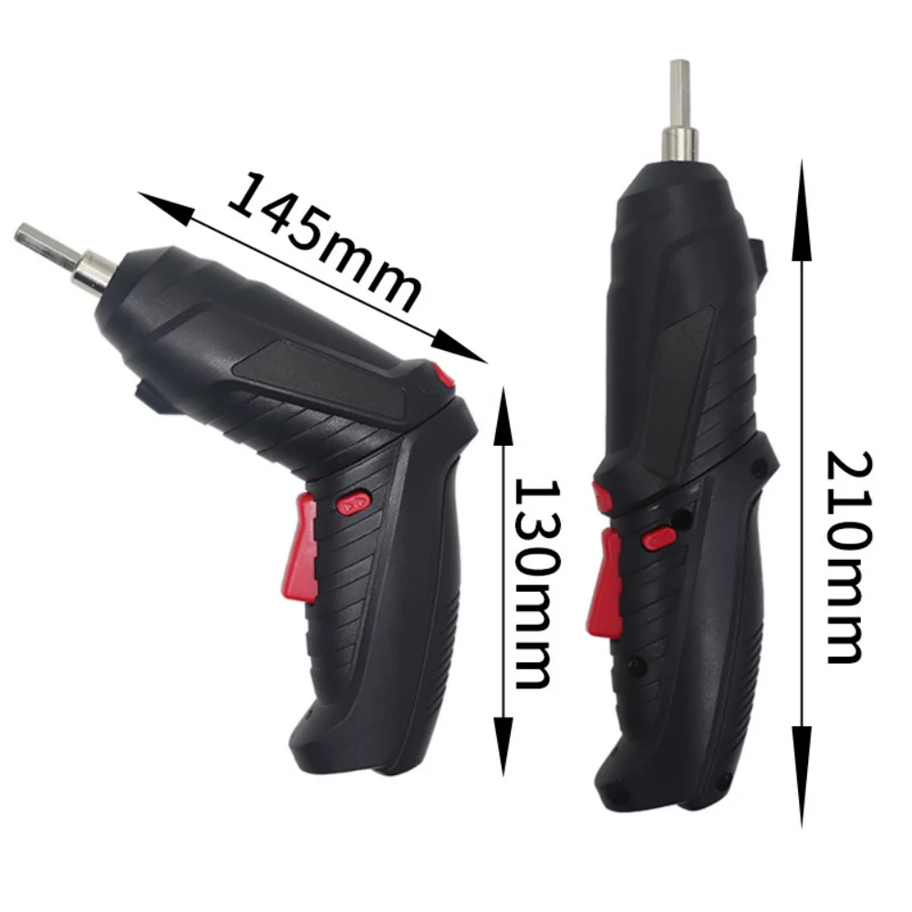 Portable Electric Screwdriver Cordless 2 in 1 Rotated 90 Degrees Rechargeable Screwdriver with LED for Home Office DIY Tools