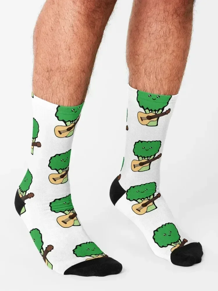 Broccoli pattern guitar Socks summer sport Stockings man winter gifts Socks Women's Men's