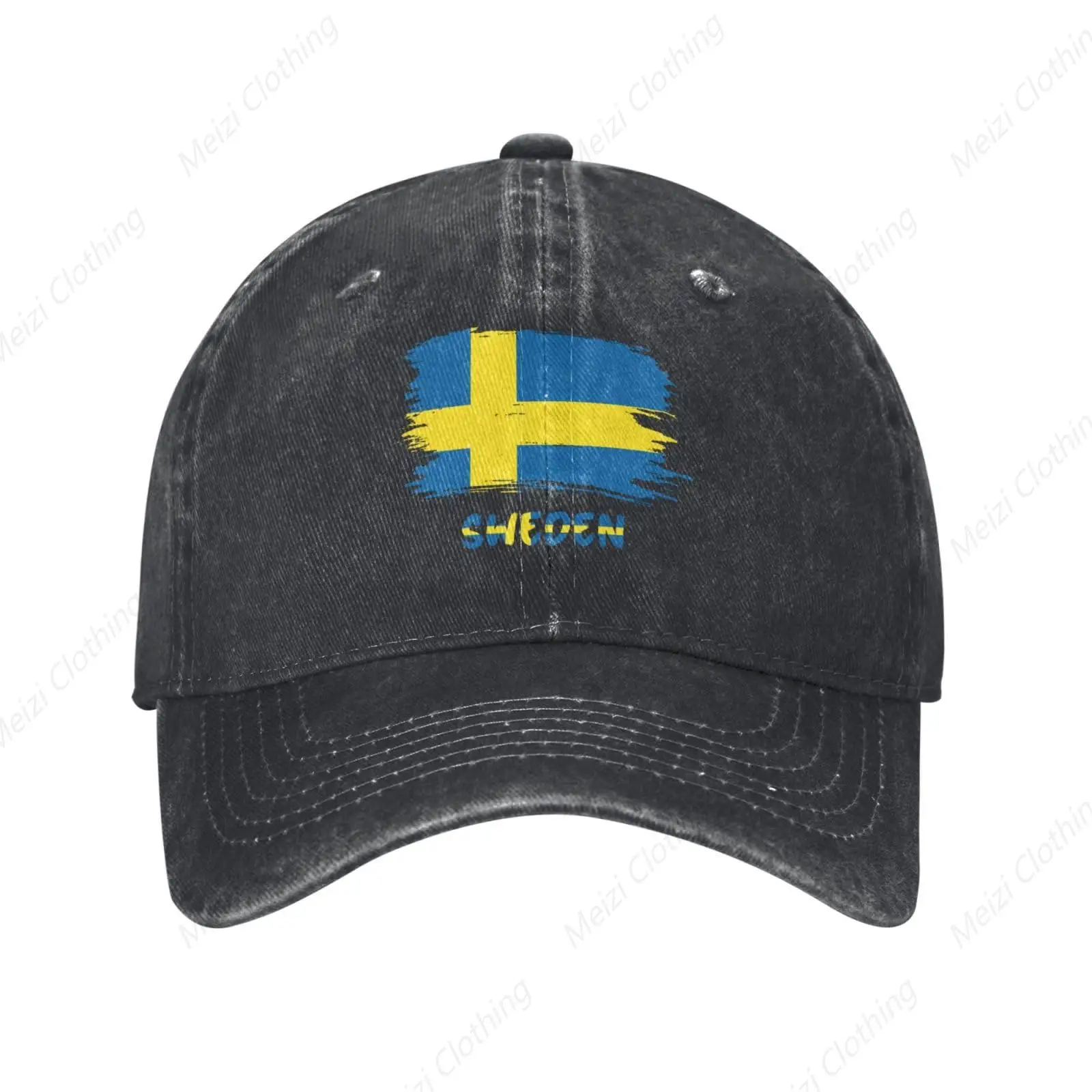 

Swedish Flag Truck Men's and Women's Baseball Hats Dad Adjustable Golf Hat Fashion Leisure Classic Sports Hat