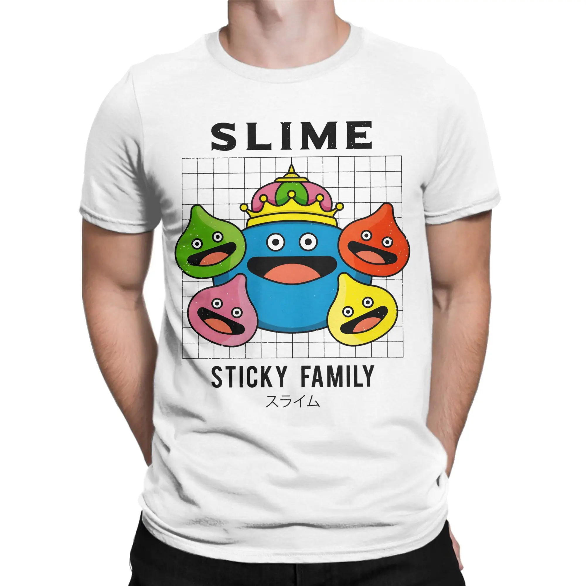 Graphic Printed Dragon Quest slime T Shirt For Unisex  Pure Cotton Tee Shirt Short Sleeve Tops