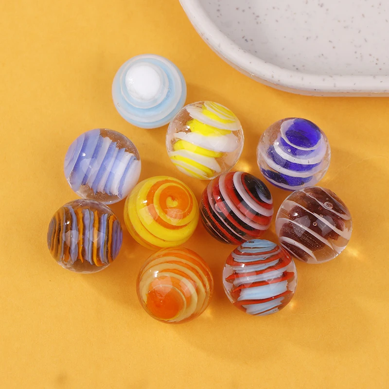 10 Bolas de Cristal de Vidrio Teñido de 16 mm para Decoración de Jarrones, Peceras, Habitaciones, Accesorio de Fotografía Navideña