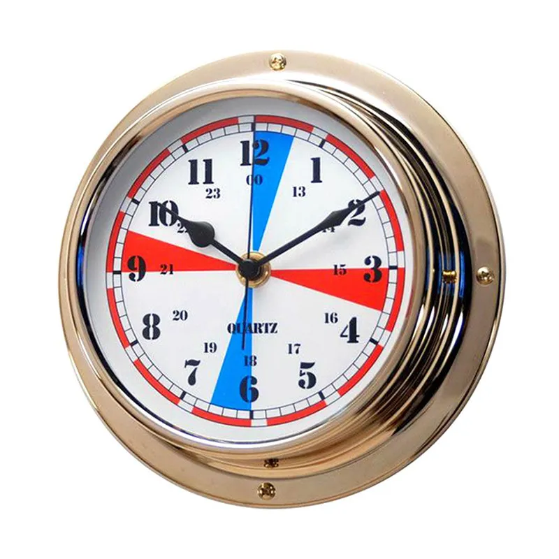 

Marine Newsroom Clock Quartz Clock Nautical Chronograph Radio Wall Boat Yacht Clock 370201