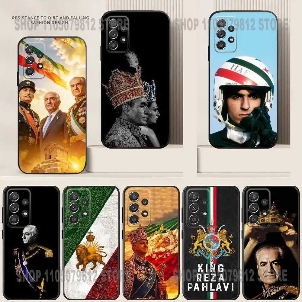

Phone Case For Samsung S24,21,22,23,30,Ultra,20,Plus,Note,10,9,King Mohammad Reza Shah Pahlavi I-Iran Black soft silicone case