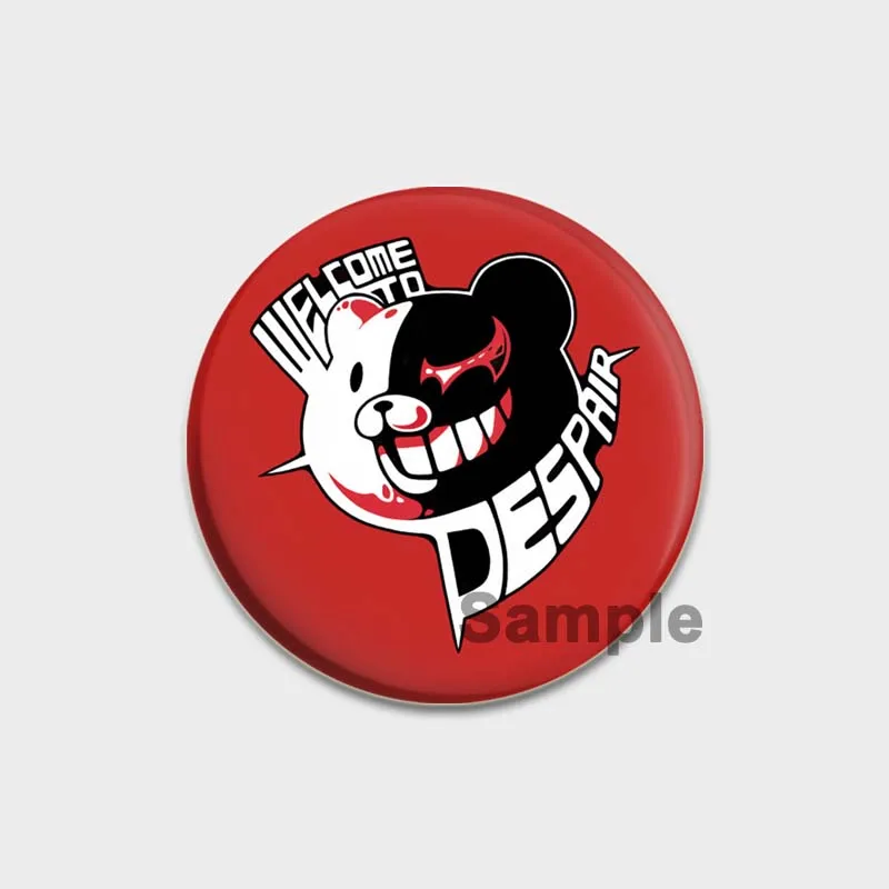 58mm Anime Danganronpa Enamel Pin Handmade Brooch for Clothes Cartoon Cosplay Badge Backpack Decoration Jewelry Children\'s Gift