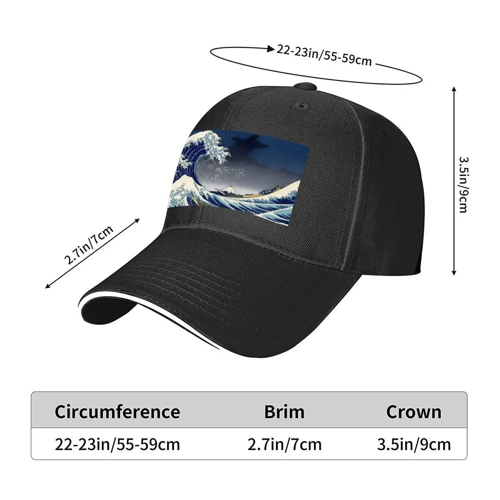 Great Wave: Kanagawa Night Baseball Cap derby hat black Hat men Dropshipping Men's Caps Women's