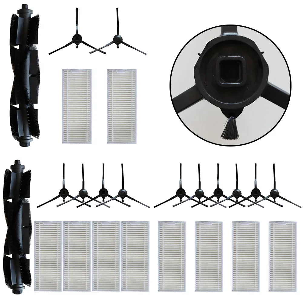 Haupt walzen bürste Hepa Filter Seiten bürsten Anzug für Tcl Sweeva 6000 6500 Staubsauger Hauptseite Bürsten filter Teile Zubehör