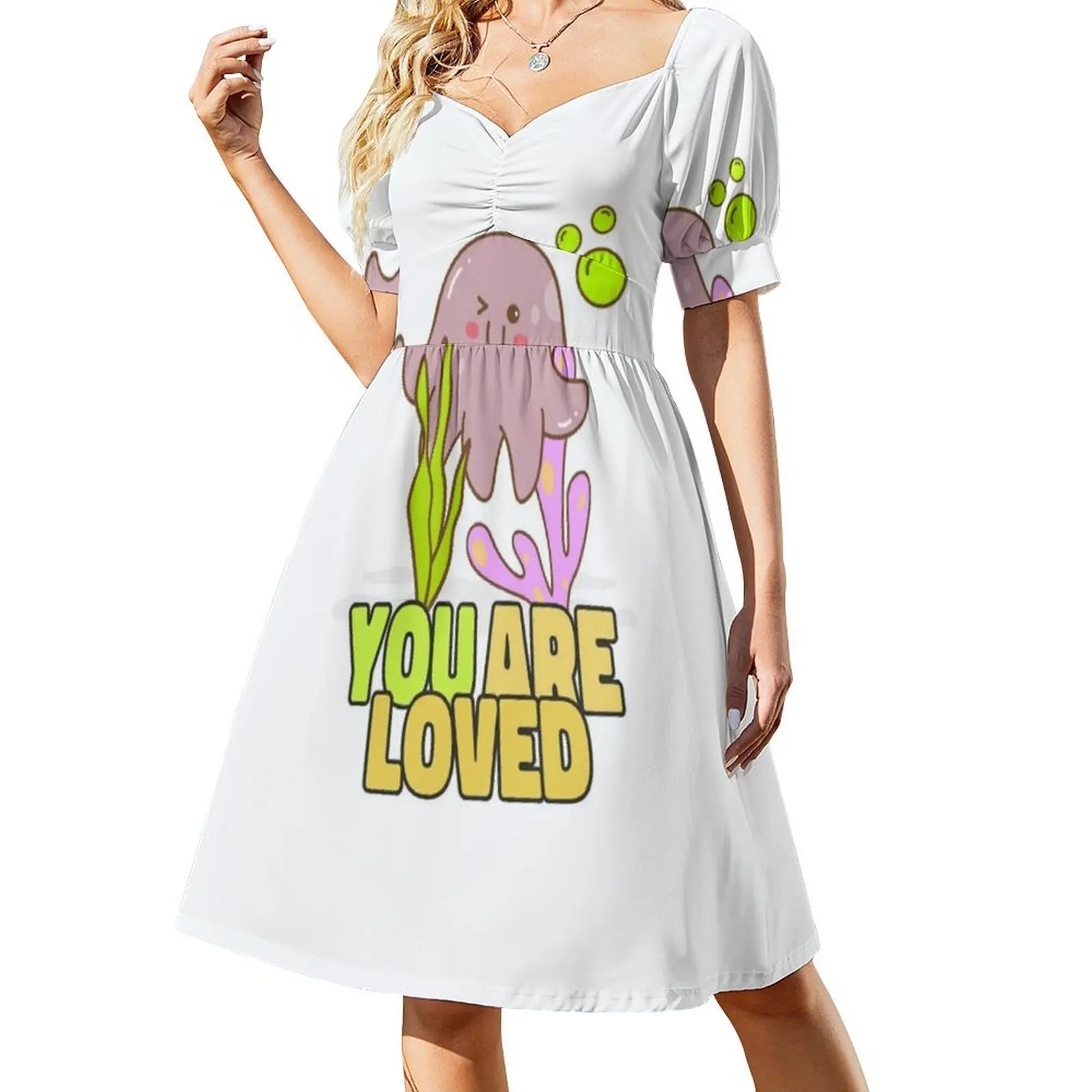 Baby Is Loading / Baby On Board فستان كاجوال على الطراز الكوري للنساء فساتين مكتب يومية بسيطة للسيدات طفل يحمل الحمل