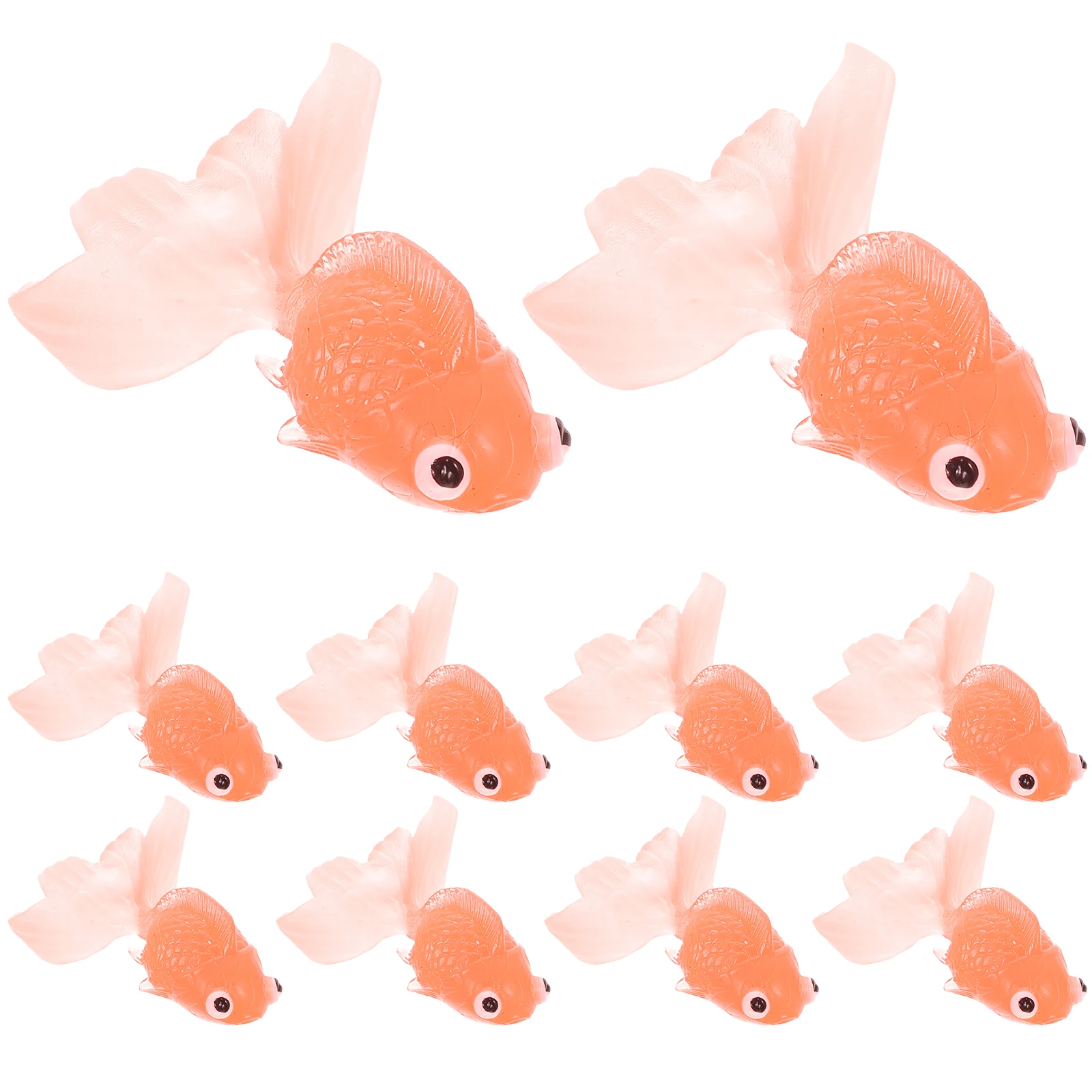 

10pcs Aquarium Ornaments Simulation Soft Mini Toys Water Decor Miniature Swimming Small Fish Toys Tank Ornaments Floating