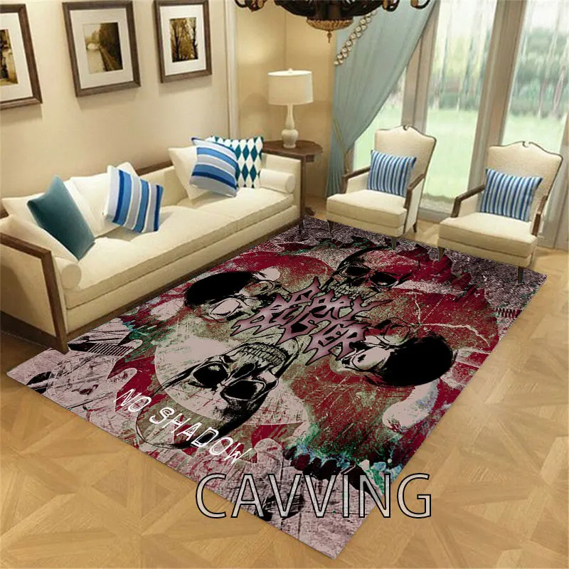 GORY BLISTER  BAND  3D Print Carpets Flannel  Rugs Anti-slip Large Rug Carpet  Home Decoration for Living Room Bedroom