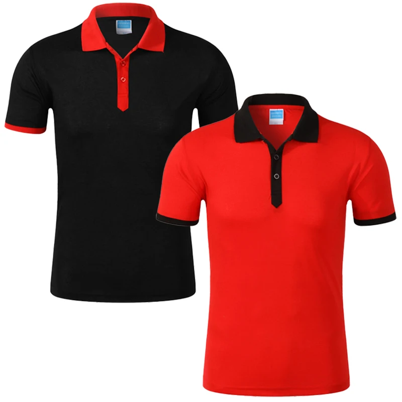 POLO Short Sleeved Men's Women's Spring Summer Couple's Clothing Team Outfit Can be Customized With Printed Logos