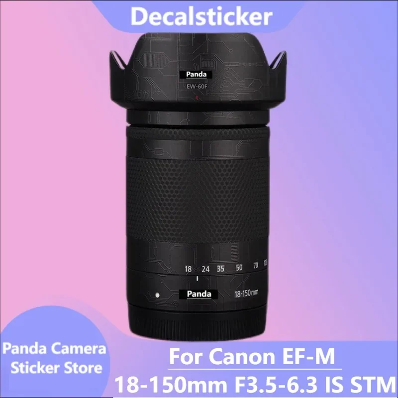 For Canon EF-M 18-150mm F3.5-6.3 IS STM Anti-Scratch Camera Lens Sticker Coat Wrap Protective Film Body Protector Skin Cover