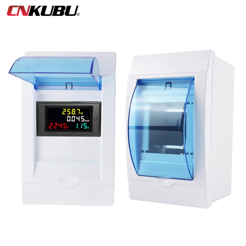 D69-2049 Multi-Function AC Voltage Current Power Meter Colour LCD Digital Display Power Monitor 100A High Precision