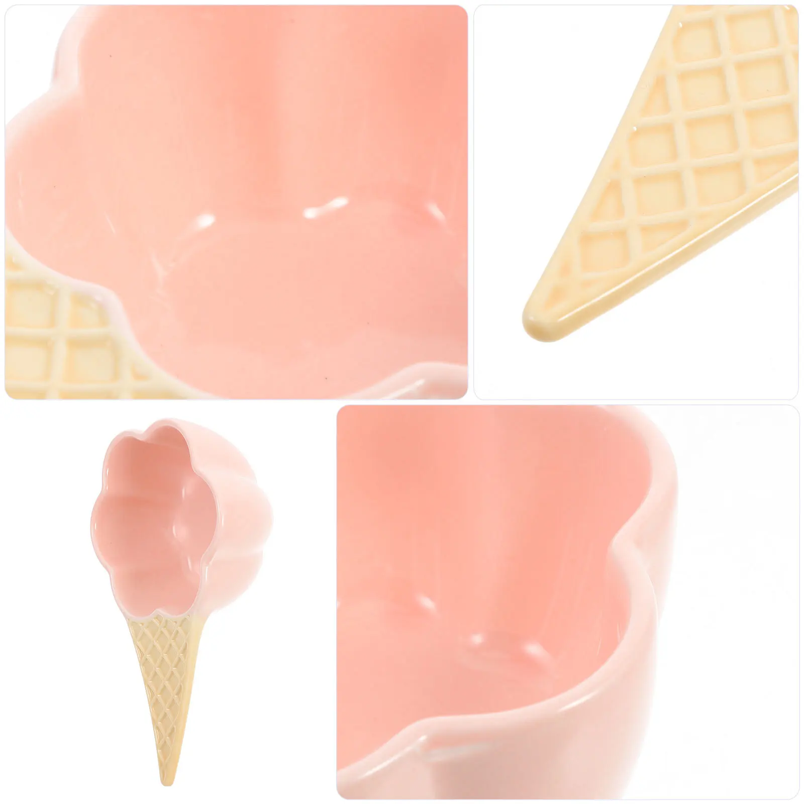 

Ceramic Ice Cream Shape Sushi Dipping Bowl Small Ceramic Sauce Container for Ketchup Soy Sauce Dipping Appetizers